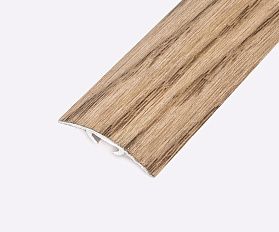 Порог (стык) Русский профиль  разноуровневый ламинированный с дюб, 30*2700 мм, Дуб тангент